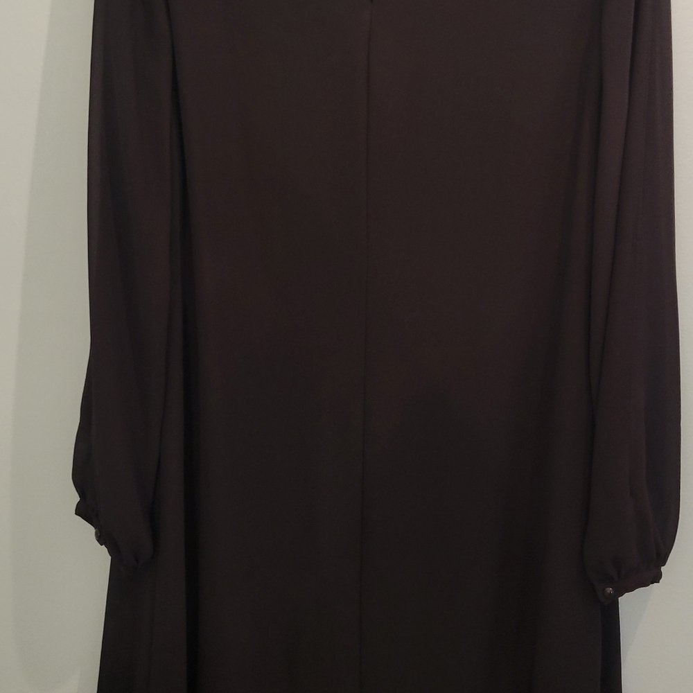 Sequin Hearts Black Cocktail Dress with Gold Shoulders and Sheer Sleeves Size XL